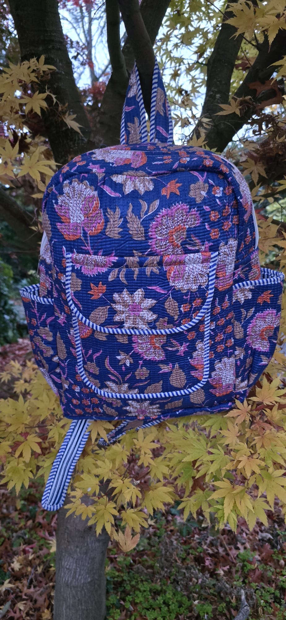 Backpack (Blue Floral)