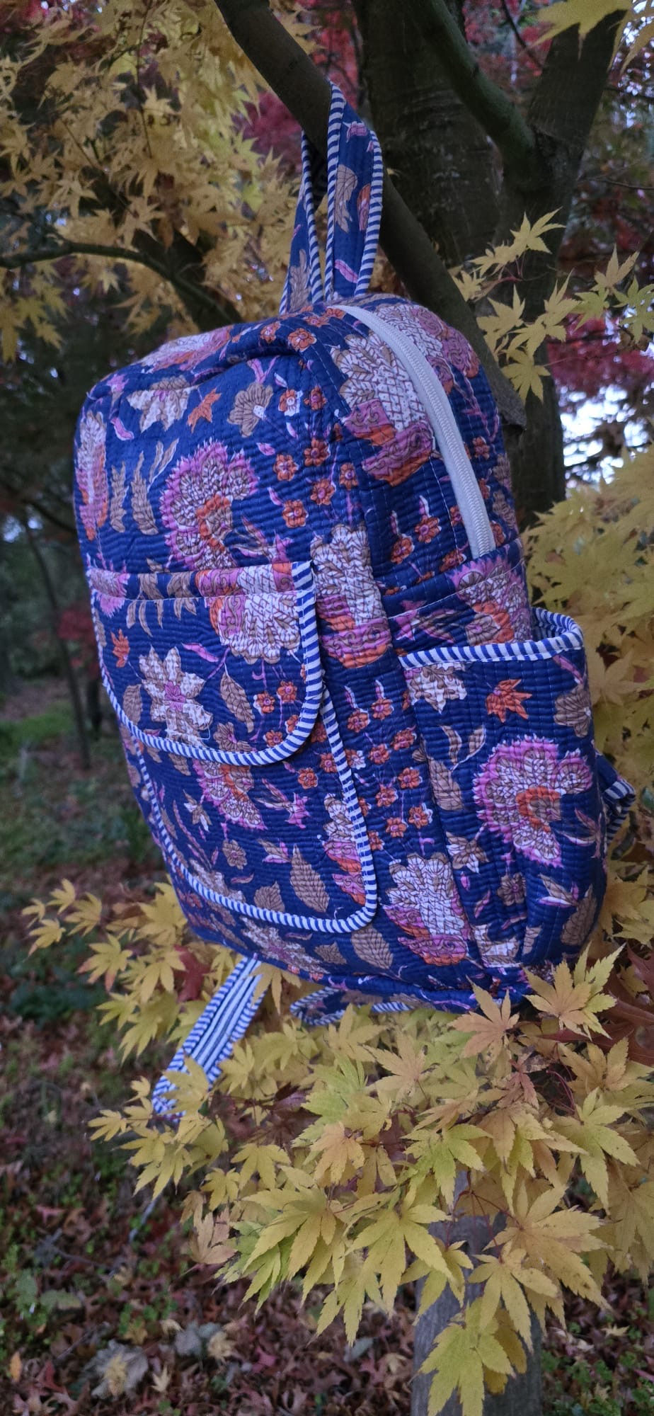 Backpack (Blue Floral)