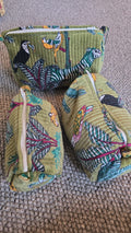 Velvet toiletry bag (Set of 3)