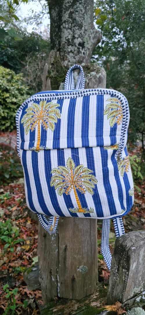 Backpack (Blue Palm)